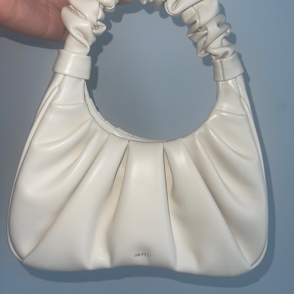 JW PEI Gabbi Ruched Hobo Handbag - Ivory